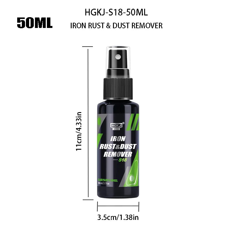 HGKJ Spray Rimuovi Ruggine per Auto – Detergente Super Potente per Vernice e Cerchi